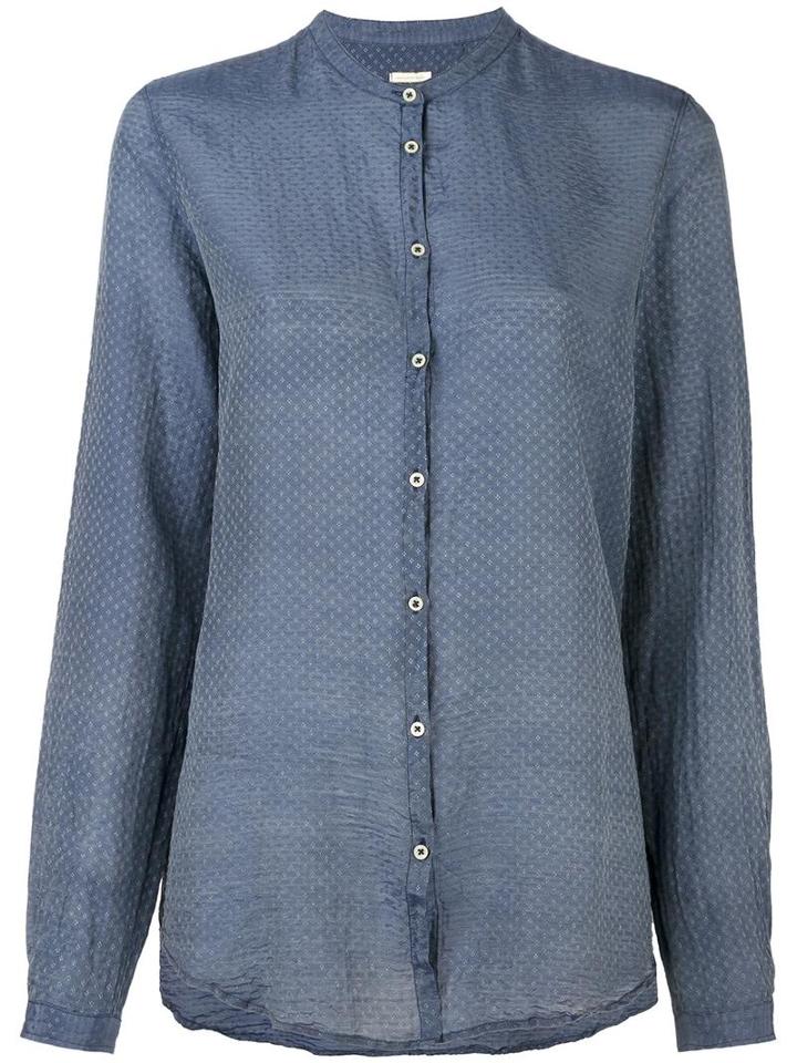 Massimo Alba 'syrmat' Shirt, Women's, Size: Small, Blue, Cotton/silk