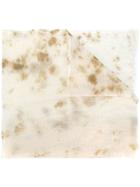 Suzusan Stain Style Print Scarf - Neutrals