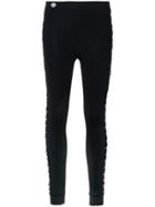 Philipp Plein Tower Line Leggings - Black