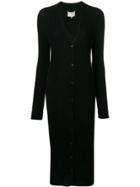 Maison Margiela Long Fitted Cardigan - Black