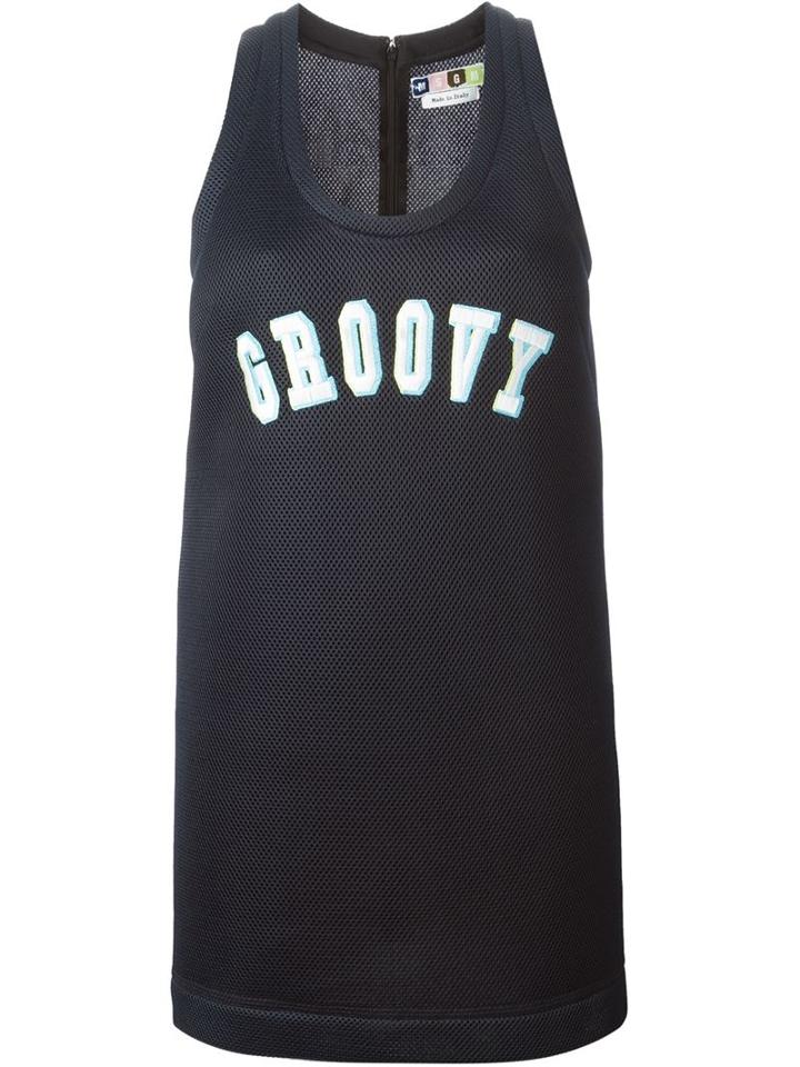 Msgm Groovy Print Tank Top