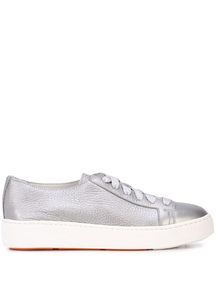 Santoni Lace-up Low-top Sneakers - Grey