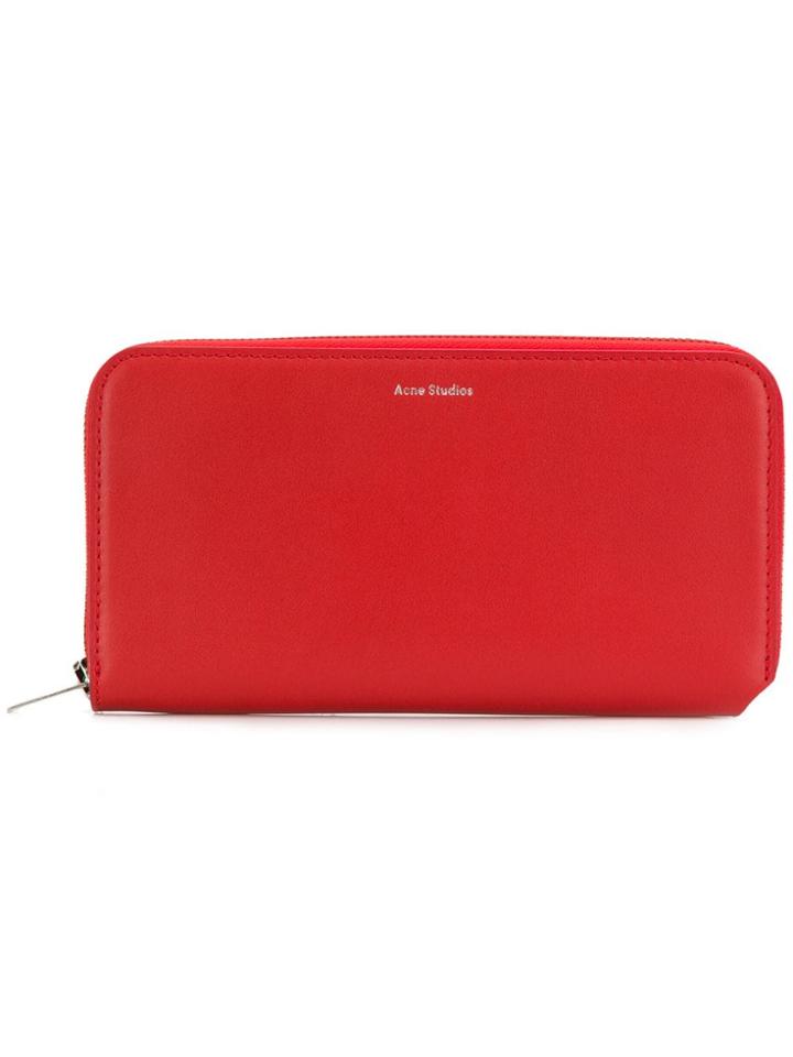Acne Studios Fluorite S Continental Wallet - Red