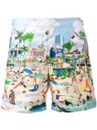 Orlebar Brown - Bulldog Beach Print Swim Shorts - Men - Polyester - 34, Polyester