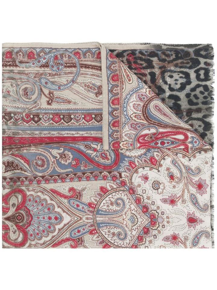 Etro Mixed Pattern Scarf - Neutrals