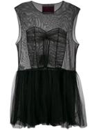 Viktor & Rolf Heart Bodice Dress - Black