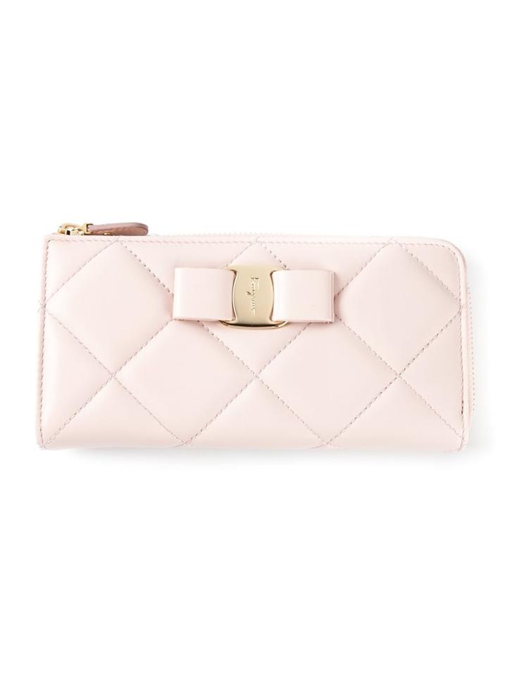 Salvatore Ferragamo 'miss Vara' Quilted Bow Wallet