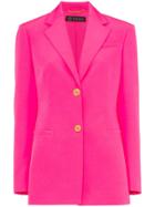 Versace Single-breasted Blazer Jacket - Pink