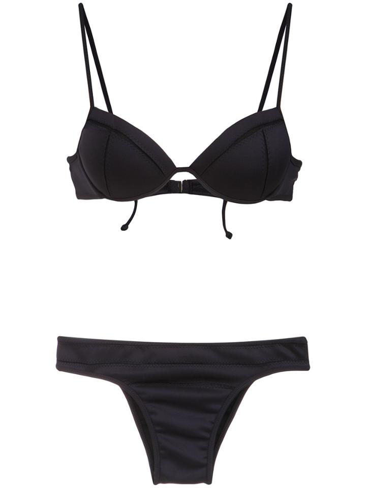 Amir Slama Push-up Bikini Set - Black