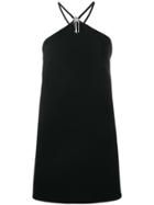 Miu Miu Embellished Halterneck Dress - Black