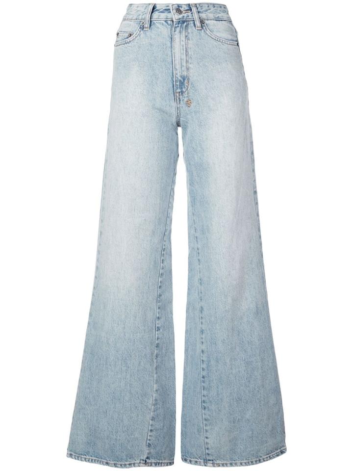 Ksubi High Rise Flared Jeans - Blue