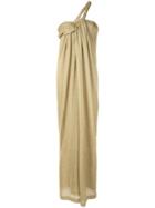 Lanvin Fine Knit Evening Dress - Gold