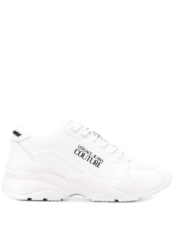 Versace Jeans Couture Chunky Logo Sneakers - White