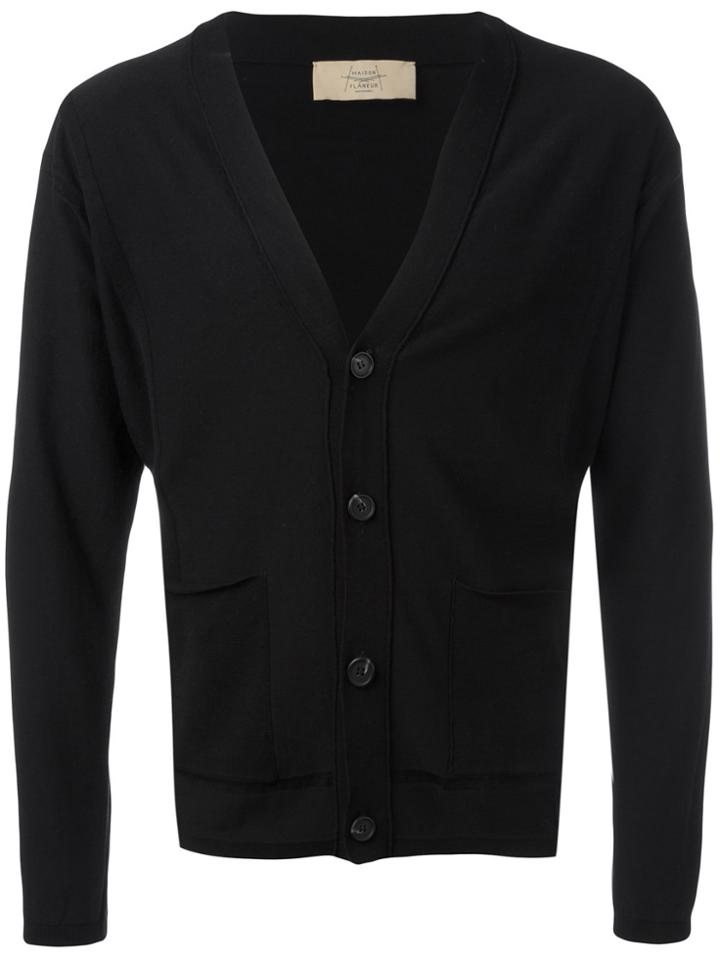 Maison Flaneur Button Up Cardigan - Blue