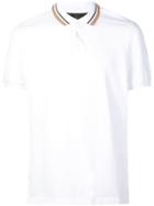 Brunello Cucinelli Contrast Collar Polo Shirt - White