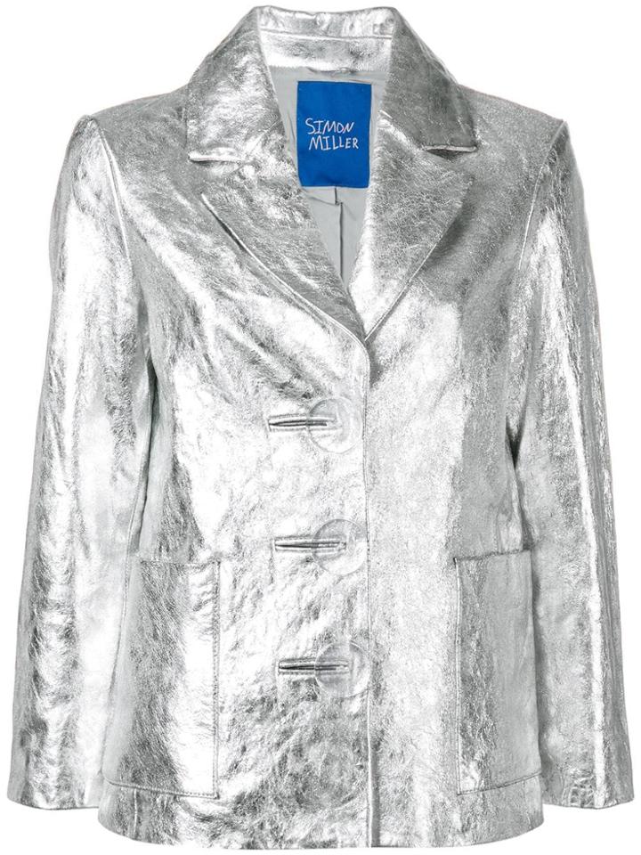 Simon Miller Metallized Blazer - Silver