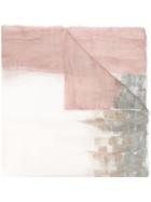 Avant Toi Brush Print Scarf - Neutrals