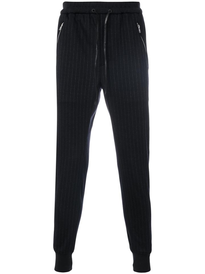 3.1 Phillip Lim Pin Stripe Trousers - Blue