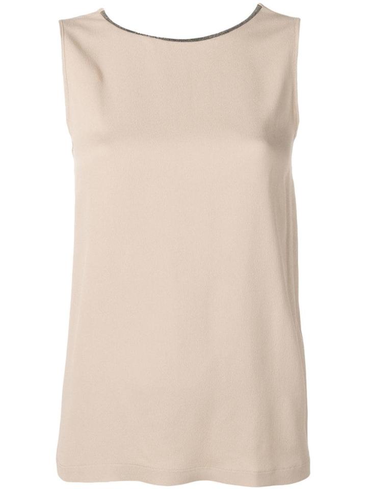 Fabiana Filippi Embellished Collar Top - Neutrals