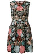 Red Valentino Embroidered Floral Dress - Multicolour