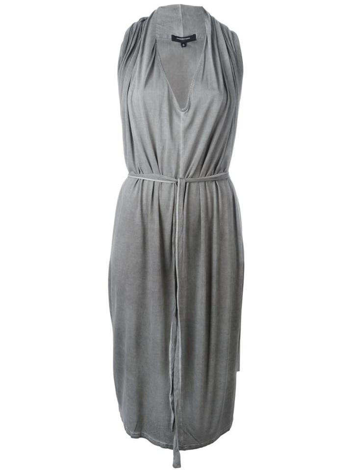 Unconditional Belted Cape Dress