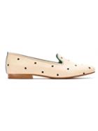 Blue Bird Shoes Embroidered Slippers - Neutrals