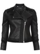 Yigal Azrouel Fringed Moto Jacket - Black