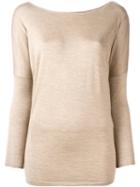Ralph Lauren Purple Boat Neck Blouse