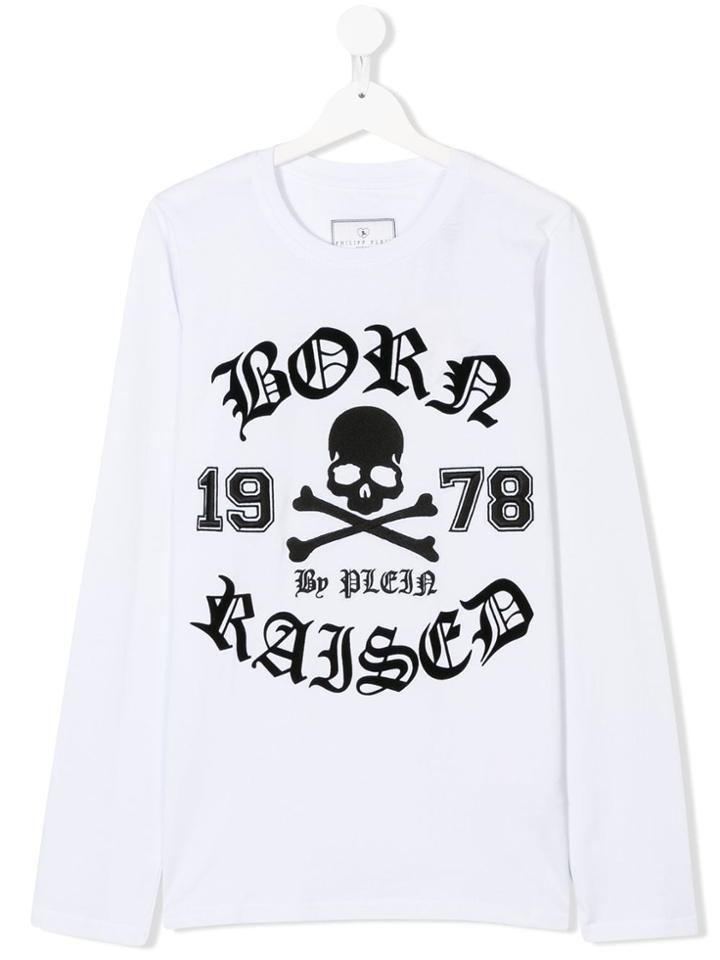 Philipp Plein Junior Gothic Sweatshirt - White