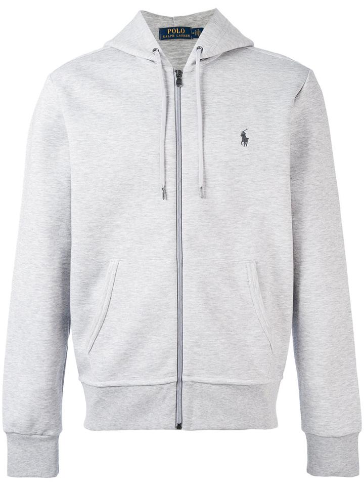 Zipped Hoodie - Men - Cotton/polyester - S, Grey, Cotton/polyester, Polo Ralph Lauren