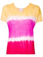 Fine Edge Cashmere Striped Top - Yellow