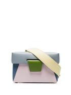 Yuzefi Multicoloured Lola Textured Leather Belt Bag - Blue