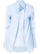 Y / Project Asymmetric Layered Shirt - Blue