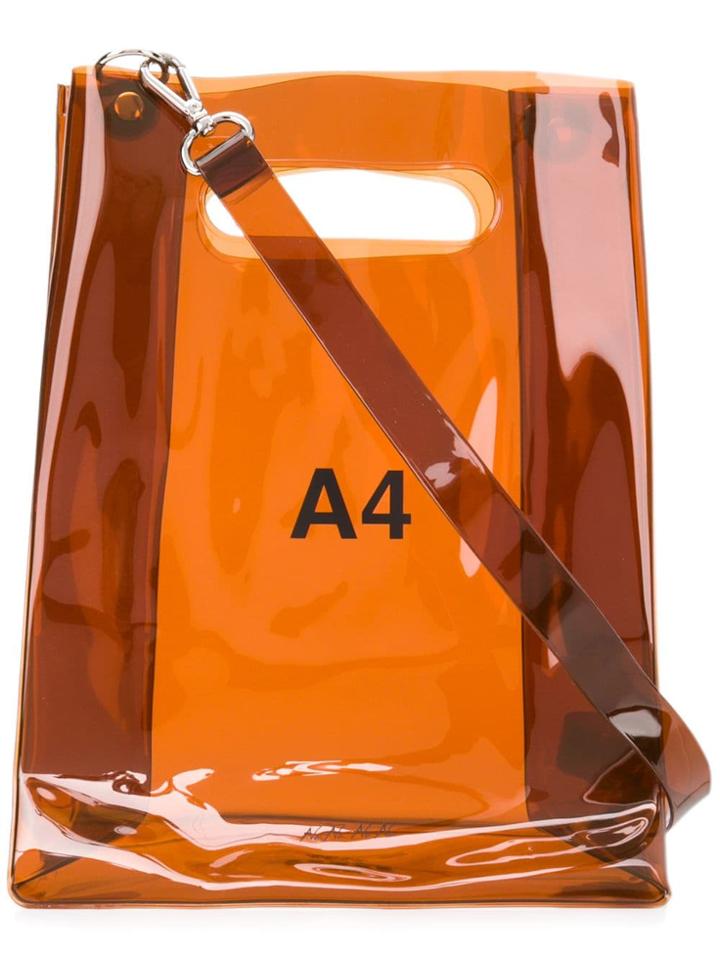 Nana-nana See-through Mini Bag - Brown