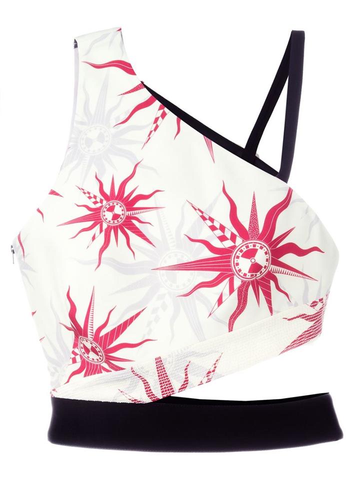 Fausto Puglisi Sun Print Cut-out Top