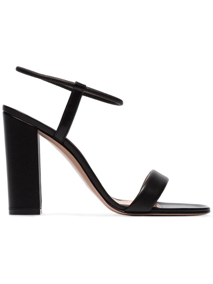 Gianvito Rossi Black 100 Leather Sandals