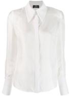 Elisabetta Franchi Pointed Collar Shirt - White
