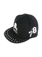 Philipp Plein Kids - Skull & Crossbones Cap - Kids - Cotton - One Size, Black