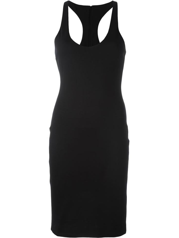 Dsquared2 Racerback Style Dress, Women's, Size: Xs, Black, Cotton/spandex/elastane