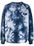 Acne Studios Tie Dye Oversized Sweatshirt - Blue