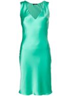 Styland V-neck Mini Dress - Green