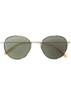 Garrett Leight Paloma Round Frame Sunglasses - Brown