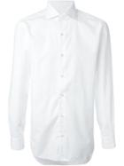 Barba Classic Collar Shirt, Men's, Size: 38, White, Cotton
