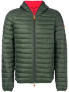 Save The Duck Hooded Padded Jacket - Green