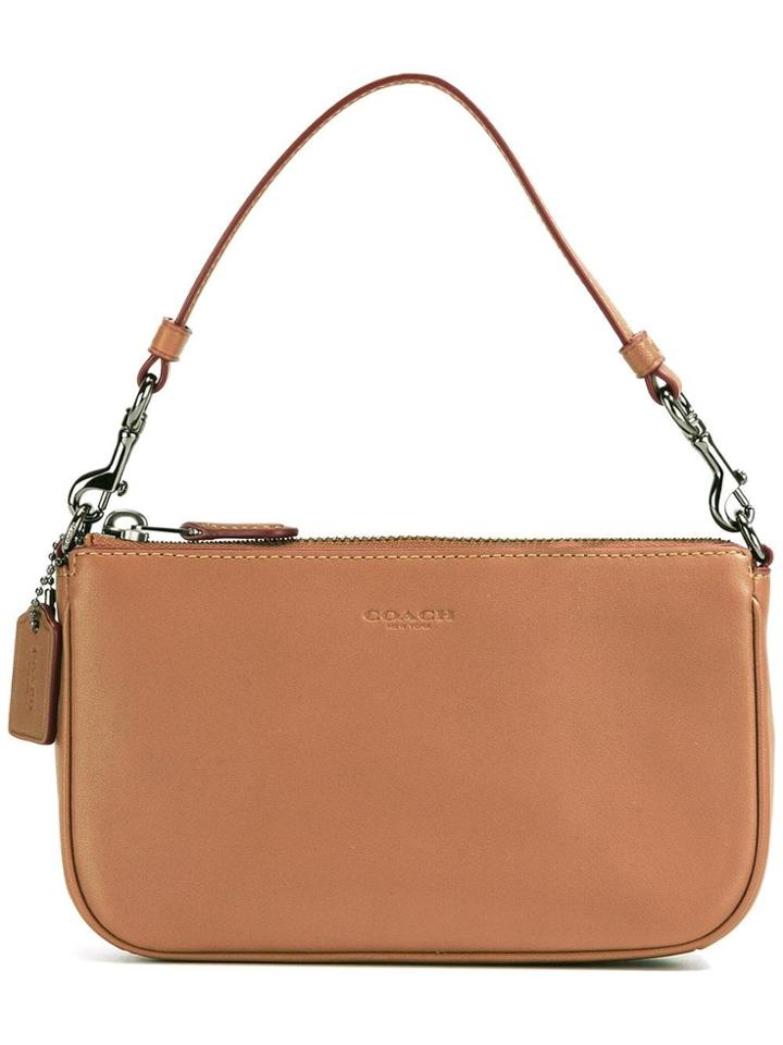 Coach Detachable Strap Clutch - Brown
