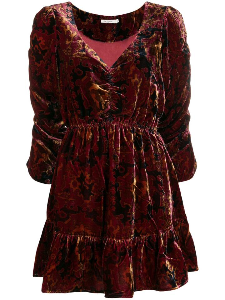 Mes Demoiselles Anatolie Ruched Dress - Red