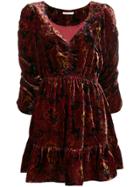 Mes Demoiselles Anatolie Ruched Dress - Red