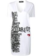 Dsquared2 Print T-shirt Dress - White