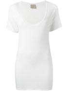 Laneus Fitted T-shirt, Women's, Size: Large, White, Viscose/polyamide