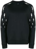 Neil Barrett Lightning Bolt-print Sweatshirt - Black